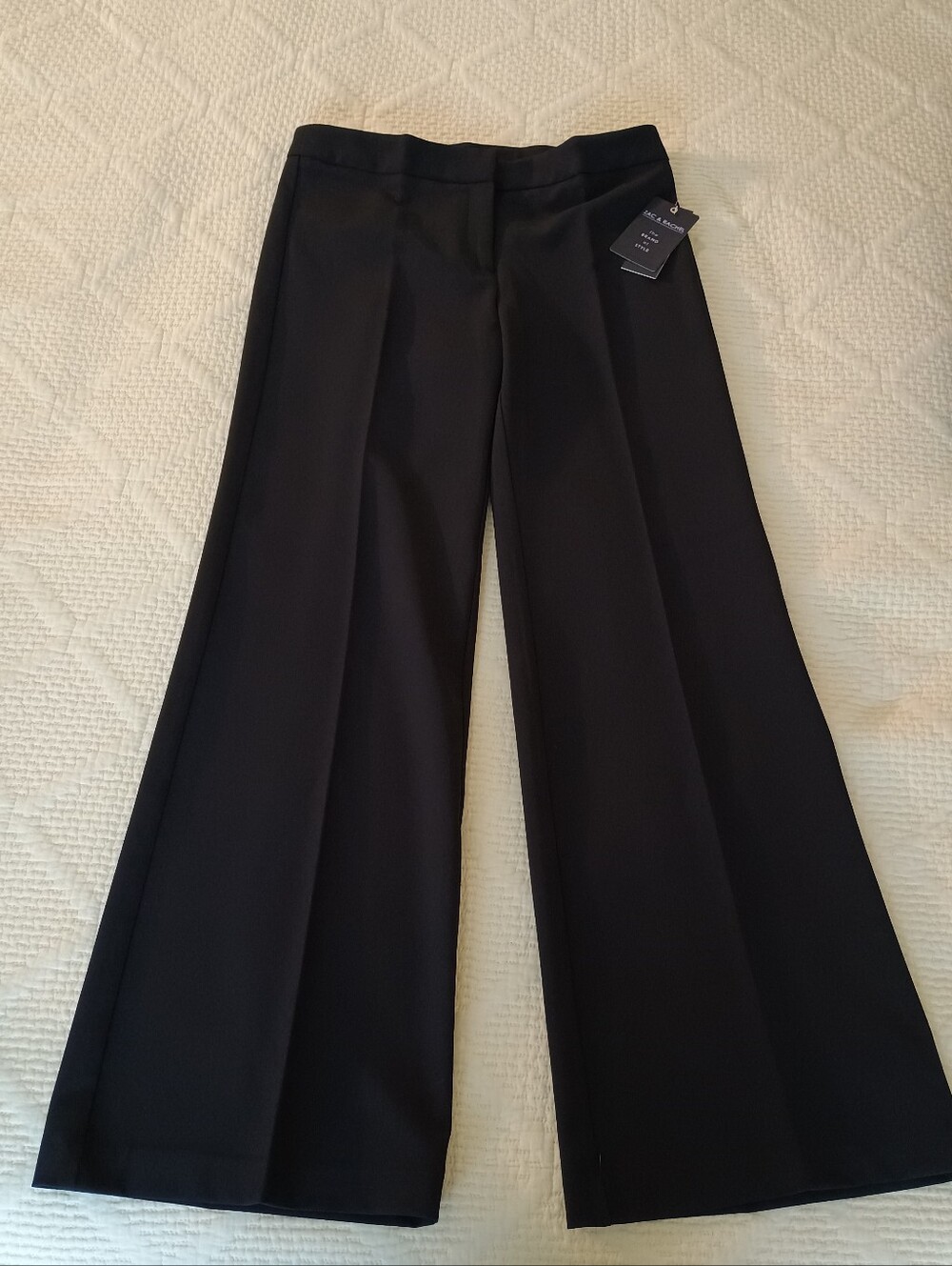 Zac & Rachel Black Wide Leg Dress Pants